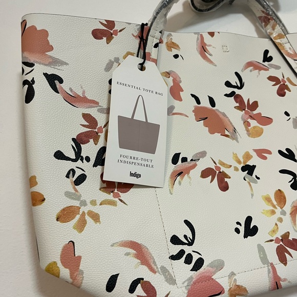 Floral essentials tote bag (indigo) - Picture 2 of 5